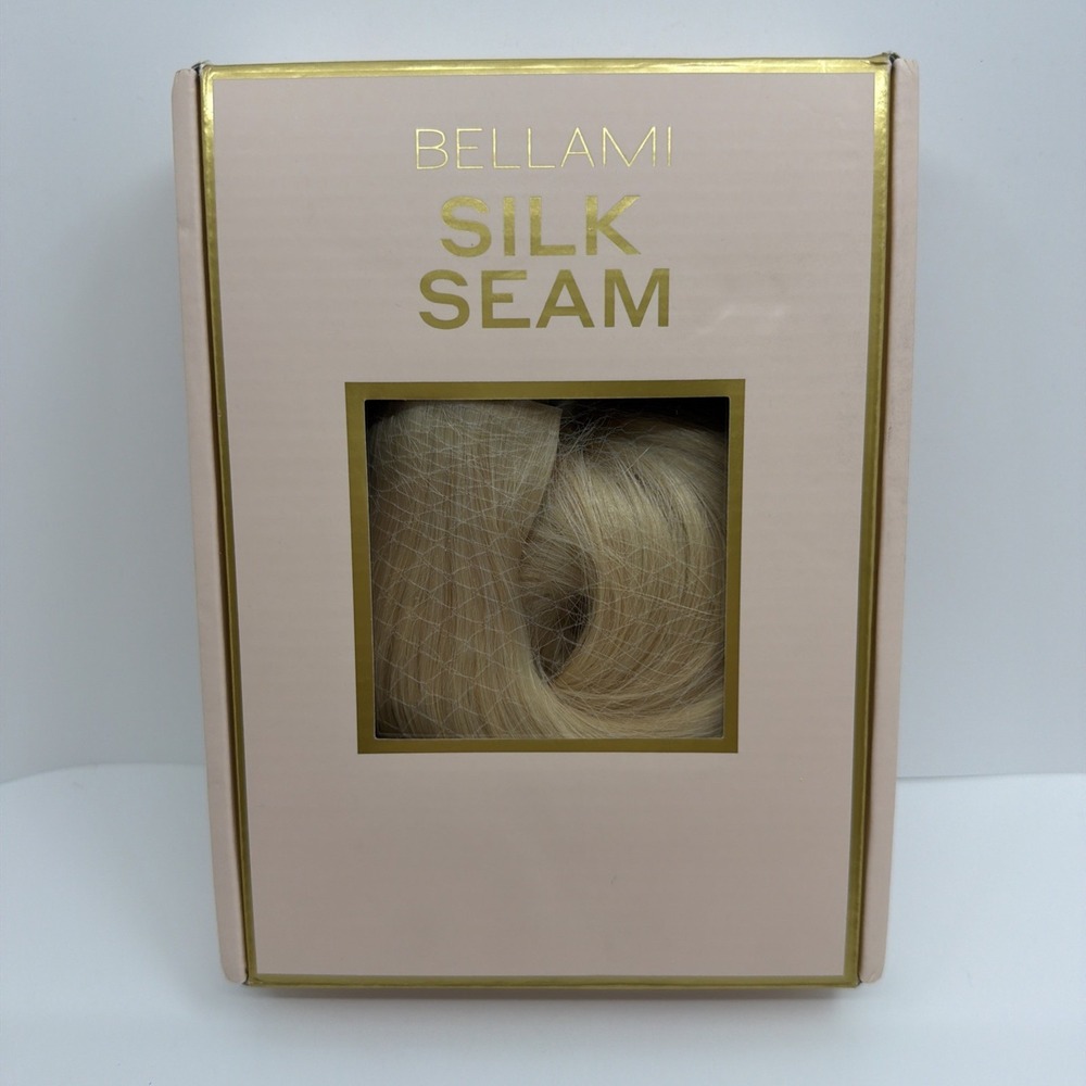 BELLAMI Silk Seam 18" Hair Clip In Beige Blonde N #90 4 Pieces Remy Human Hair